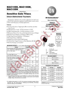 MAC15SN datasheet  